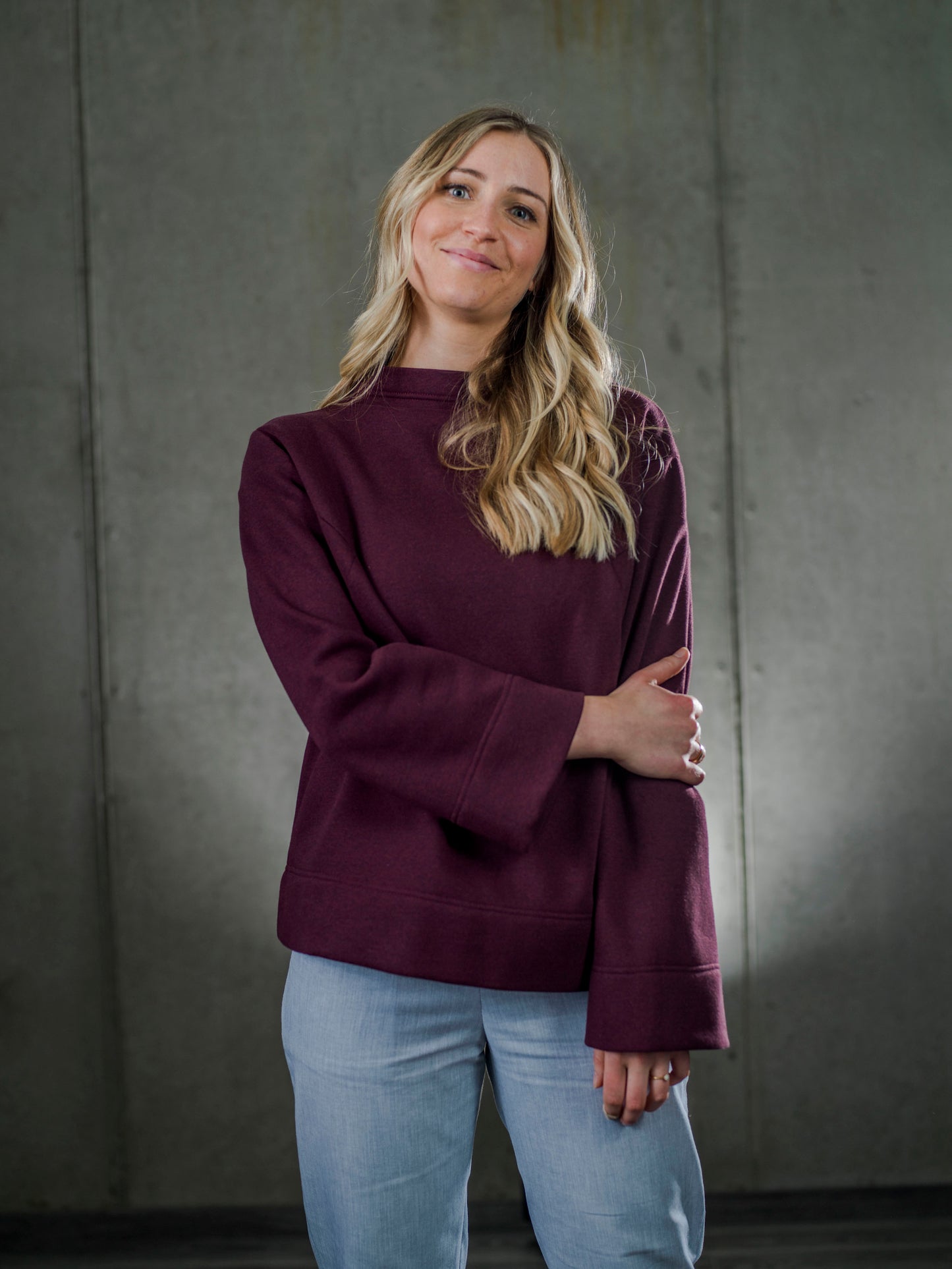 Sweater / 50 % recycelte Baumwolle