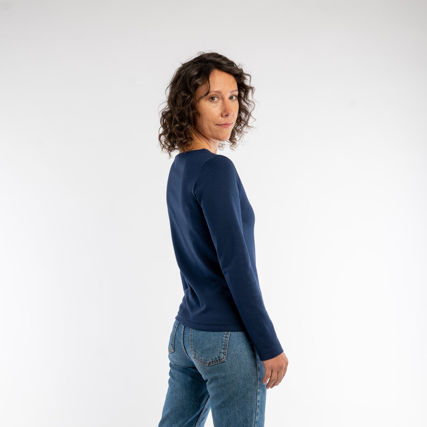 Longsleeve / 50 % recycelte Baumwolle